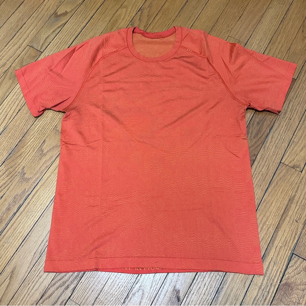 Limited Lululemon Metal Vent Short Sleeve Tech Shirt - Wavy Orange Sunshine